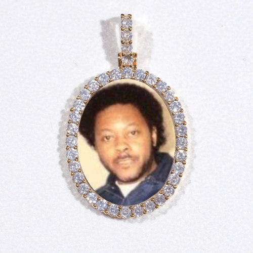 3D Oval Custom Picture Pendant
