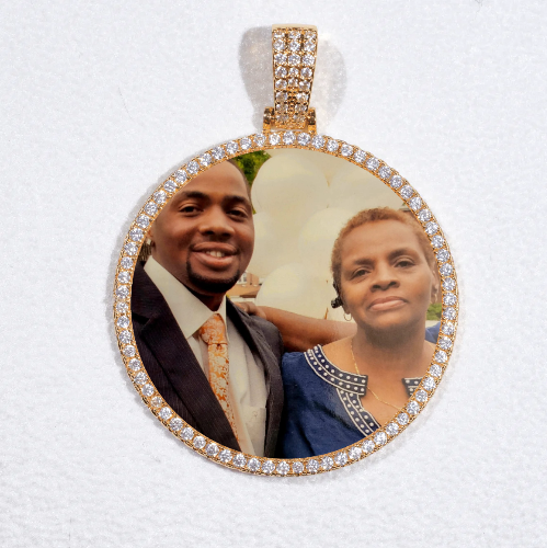 MEDIUM 3D CIRCLE CUSTOM PICTURE PENDANT