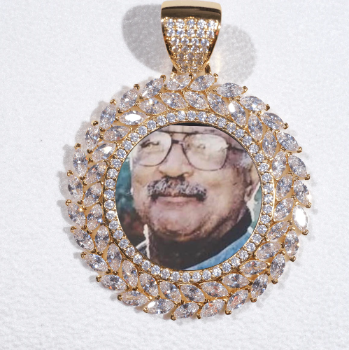 Large 3D Wheat Ear Custom Picture Pendant