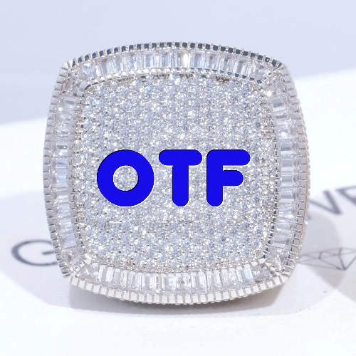 CUSTOM LETTER 3D ICED RING