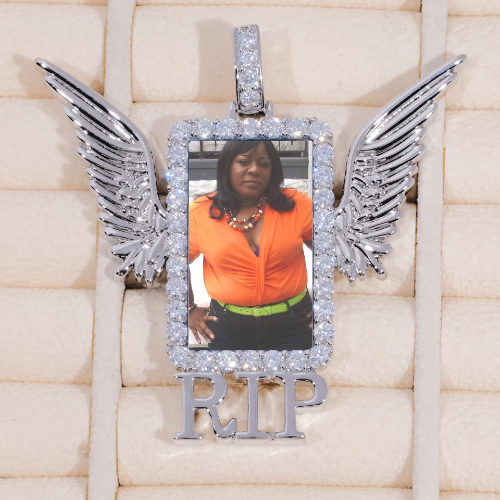 RIP WING 3D CUSTOM PICTURE PENDANT
