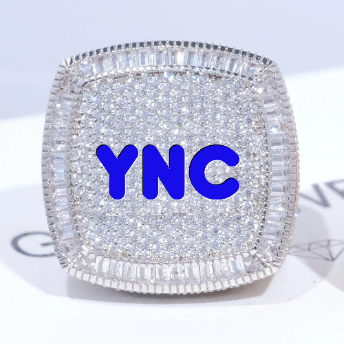 CUSTOM LETTER 3D ICED RING