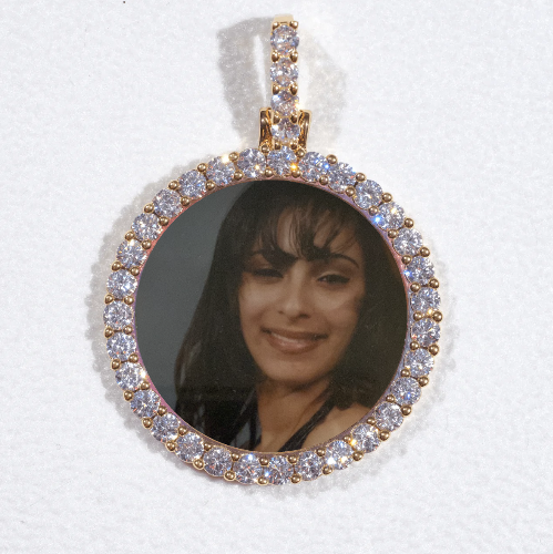 3D CIRCLE CUSTOM PICTURE PENDANT SMALL SIZE