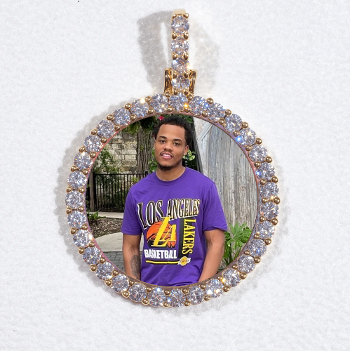 3D CIRCLE CUSTOM PICTURE PENDANT SMALL SIZE