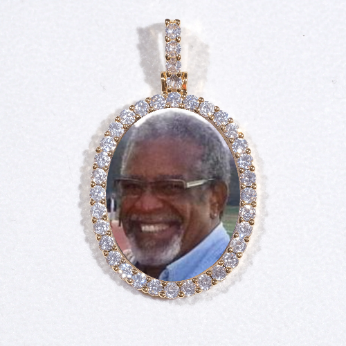 3D Oval Custom Picture Pendant