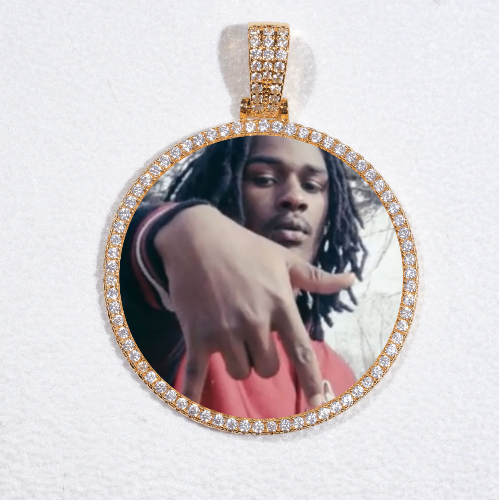 MEDIUM 3D CIRCLE CUSTOM PICTURE PENDANT