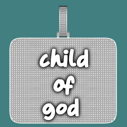 CUSTOM LETTER NECKLACE 3D BIG SQUARE