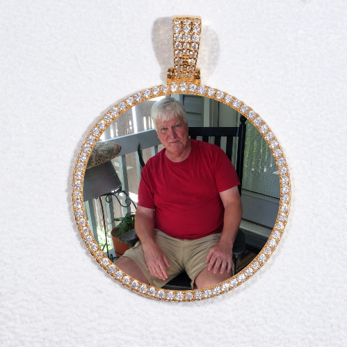 MEDIUM 3D CIRCLE CUSTOM PICTURE PENDANT