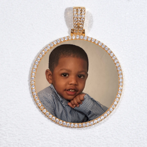 MEDIUM 3D CIRCLE CUSTOM PICTURE PENDANT