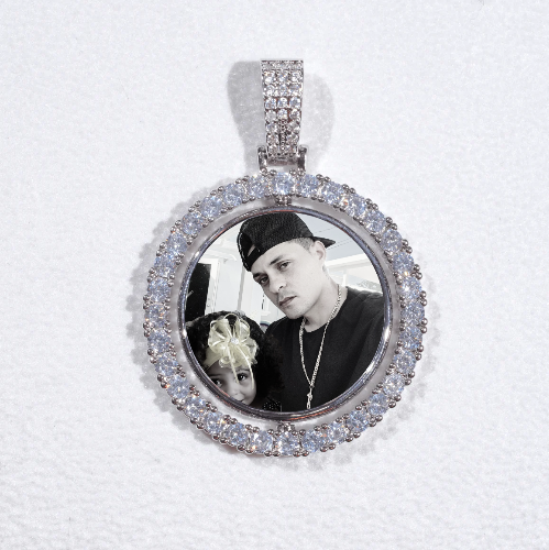 3D Spinning 2-Faced Custom Picture Pendant