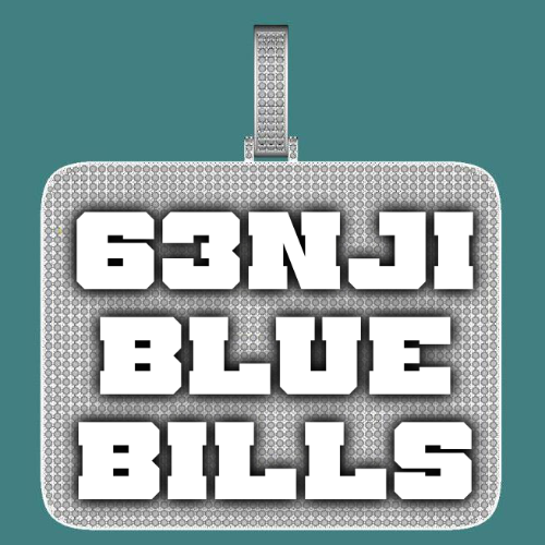 CUSTOM LETTER NECKLACE 3D BIG SQUARE