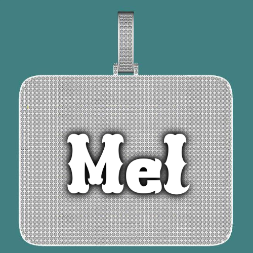 CUSTOM LETTER NECKLACE 3D BIG SQUARE
