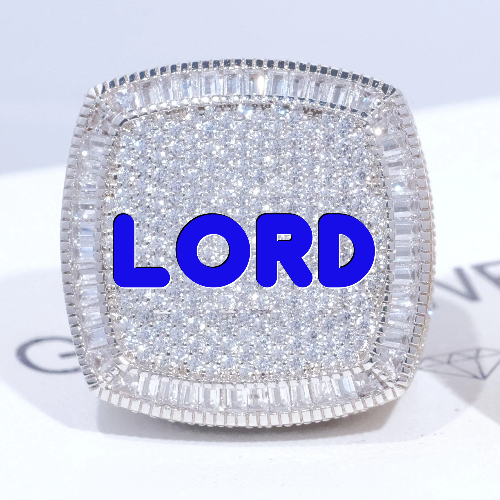 CUSTOM LETTER 3D ICED RING