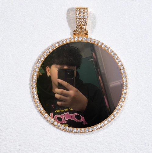 MEDIUM 3D CIRCLE CUSTOM PICTURE PENDANT
