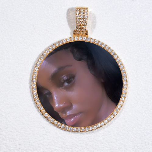 MEDIUM 3D CIRCLE CUSTOM PICTURE PENDANT
