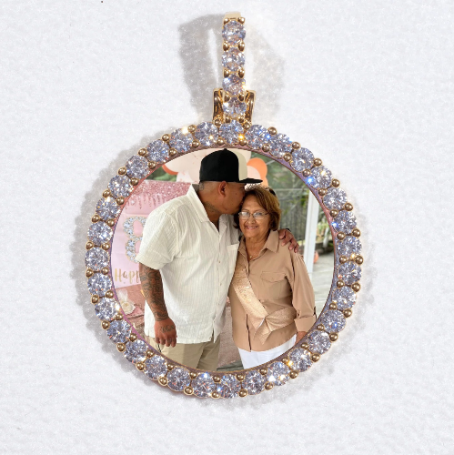 3D CIRCLE CUSTOM PICTURE PENDANT SMALL SIZE