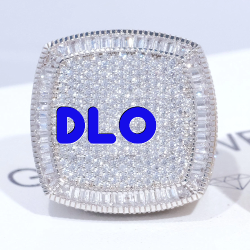 CUSTOM LETTER 3D ICED RING