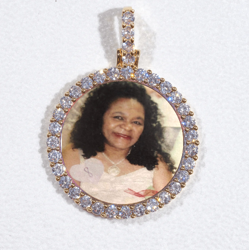 3D CIRCLE CUSTOM PICTURE PENDANT SMALL SIZE