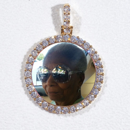 3D CIRCLE CUSTOM PICTURE PENDANT SMALL SIZE