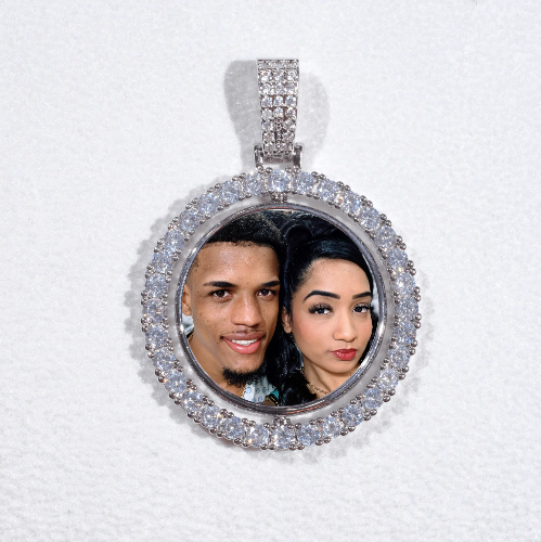 3D Spinning 2-Faced Custom Picture Pendant