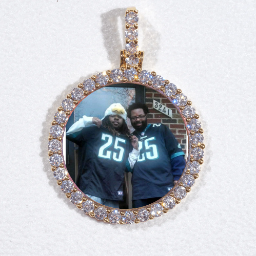 3D CIRCLE CUSTOM PICTURE PENDANT SMALL SIZE