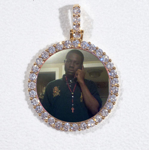 3D CIRCLE CUSTOM PICTURE PENDANT SMALL SIZE
