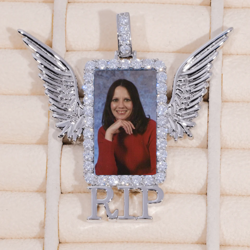 RIP WING 3D CUSTOM PICTURE PENDANT