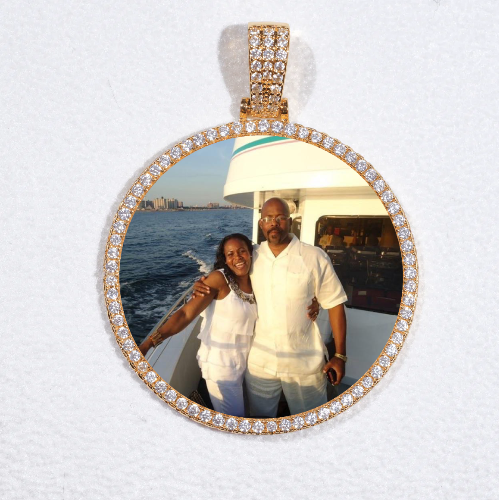 MEDIUM 3D CIRCLE CUSTOM PICTURE PENDANT