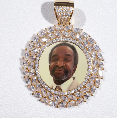 Large 3D Wheat Ear Custom Picture Pendant