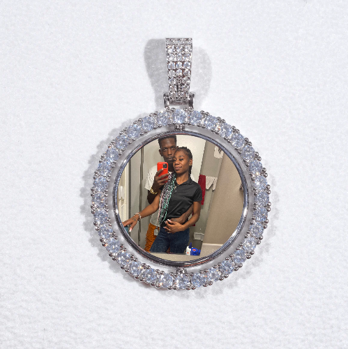 3D Spinning 2-Faced Custom Picture Pendant
