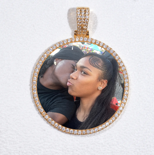 MEDIUM 3D CIRCLE CUSTOM PICTURE PENDANT