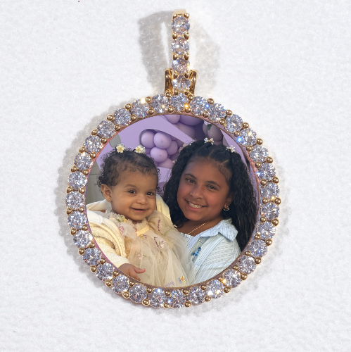 3D CIRCLE CUSTOM PICTURE PENDANT SMALL SIZE