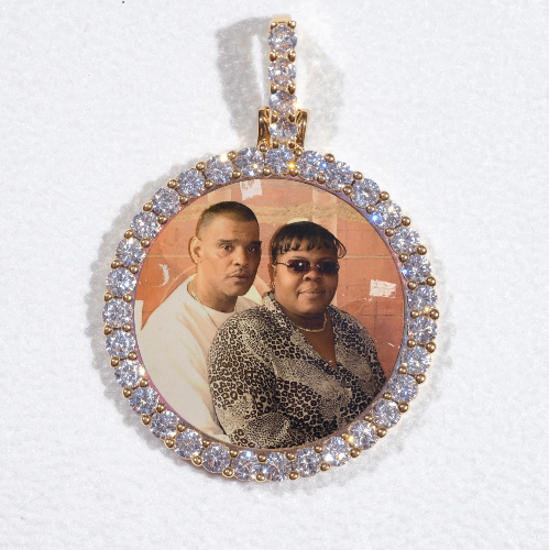 3D CIRCLE CUSTOM PICTURE PENDANT SMALL SIZE
