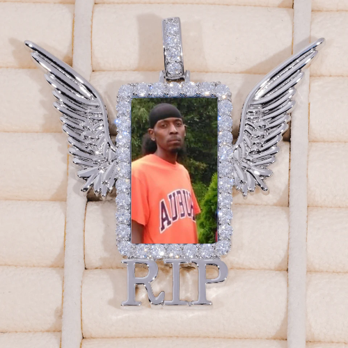 RIP WING 3D CUSTOM PICTURE PENDANT