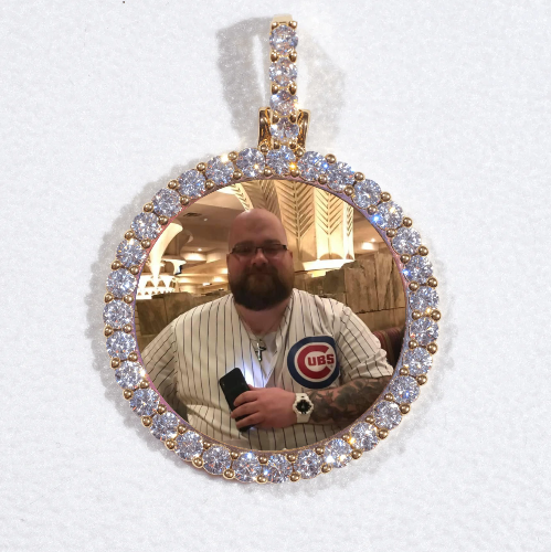 3D CIRCLE CUSTOM PICTURE PENDANT SMALL SIZE