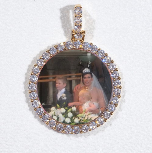 3D CIRCLE CUSTOM PICTURE PENDANT SMALL SIZE
