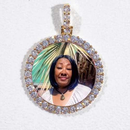 3D CIRCLE CUSTOM PICTURE PENDANT SMALL SIZE