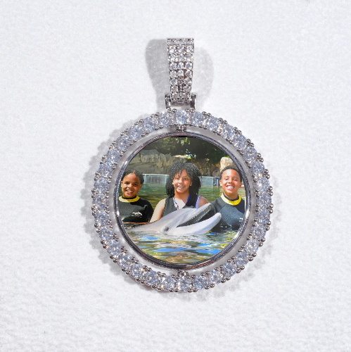 3D Spinning 2-Faced Custom Picture Pendant