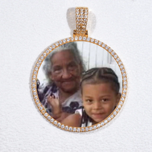 MEDIUM 3D CIRCLE CUSTOM PICTURE PENDANT