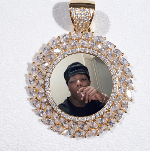 Large 3D Wheat Ear Custom Picture Pendant