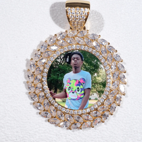 Large 3D Wheat Ear Custom Picture Pendant