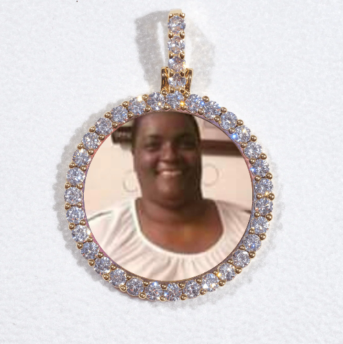 3D CIRCLE CUSTOM PICTURE PENDANT SMALL SIZE