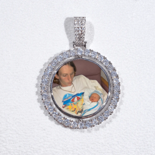 3D Spinning 2-Faced Custom Picture Pendant