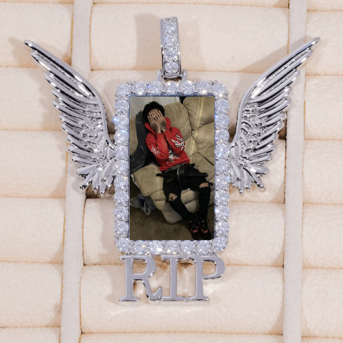 RIP WING 3D CUSTOM PICTURE PENDANT