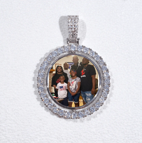 3D Spinning 2-Faced Custom Picture Pendant