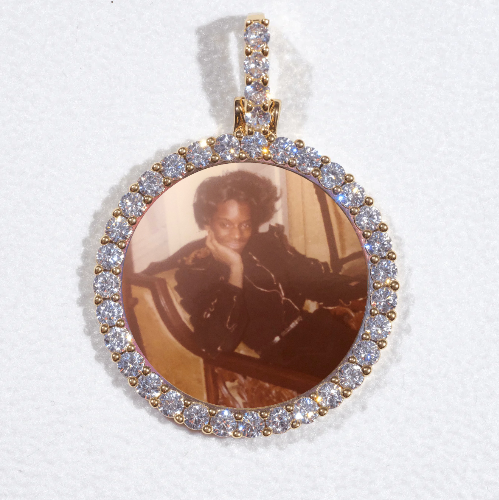 3D CIRCLE CUSTOM PICTURE PENDANT SMALL SIZE