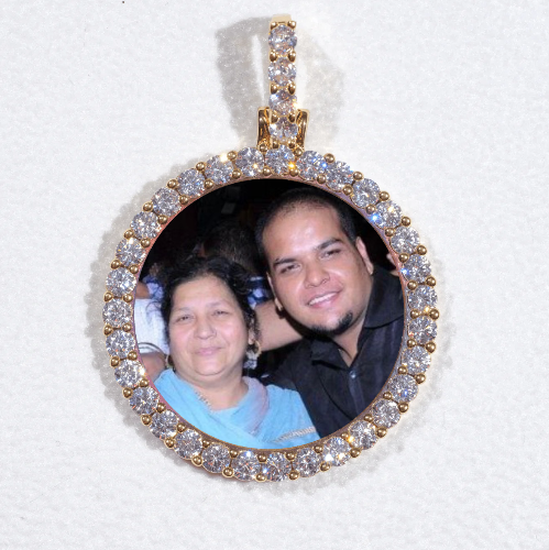 3D CIRCLE CUSTOM PICTURE PENDANT SMALL SIZE