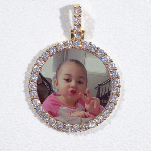 3D CIRCLE CUSTOM PICTURE PENDANT SMALL SIZE