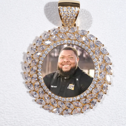 Large 3D Wheat Ear Custom Picture Pendant