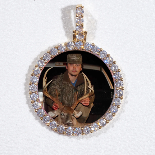 3D CIRCLE CUSTOM PICTURE PENDANT SMALL SIZE
